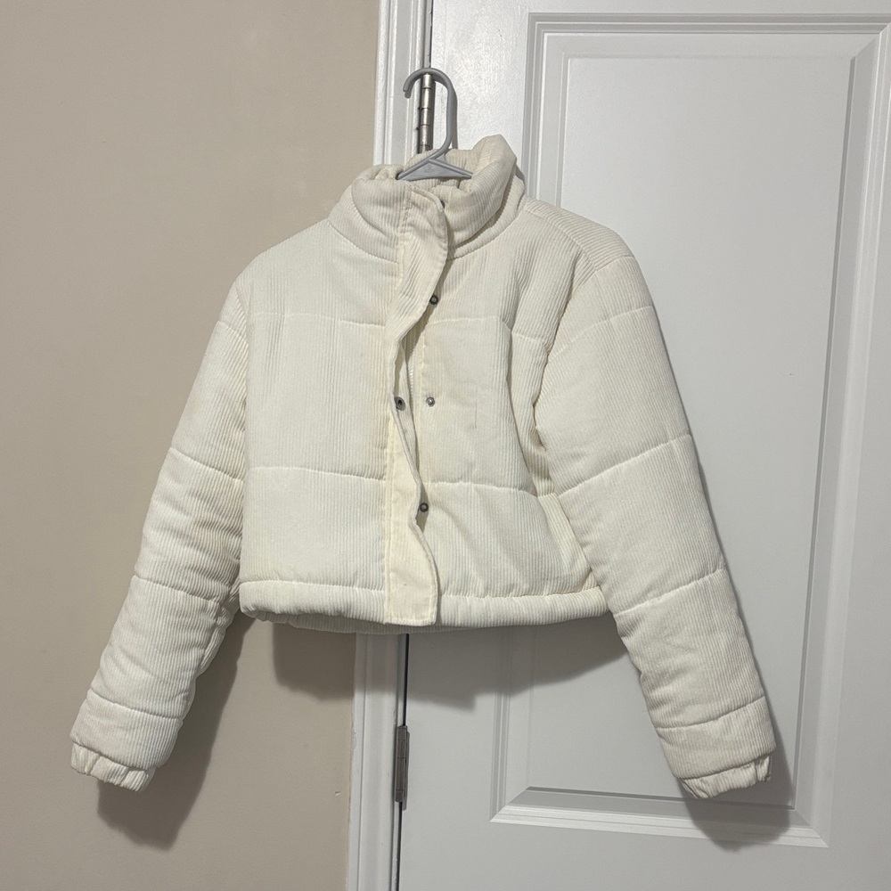 Stylish Cream Quilted Jacket